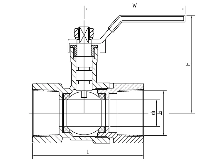 Male And Female Threaded Brass Ball Valve